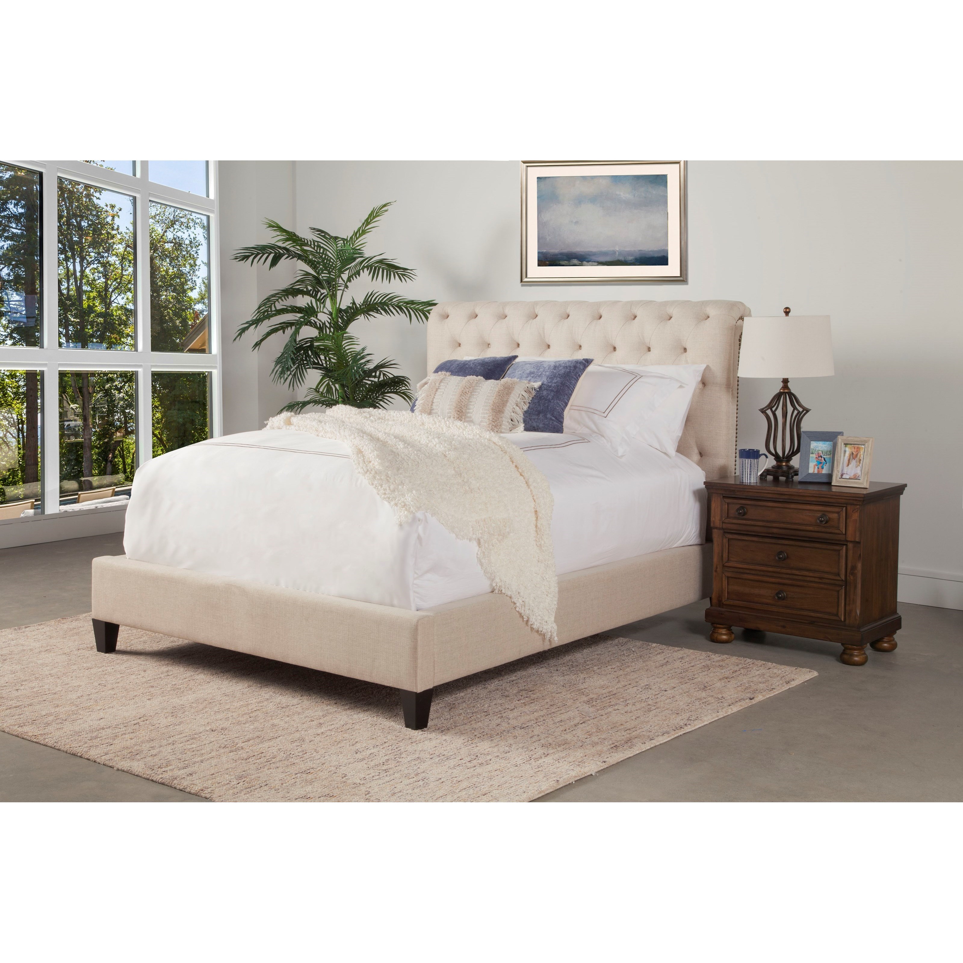 Parker upholstered online queen bed